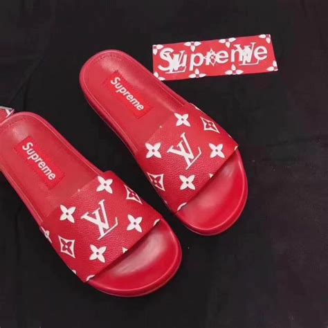 supreme lv sandals|supreme shoes louis vuitton.